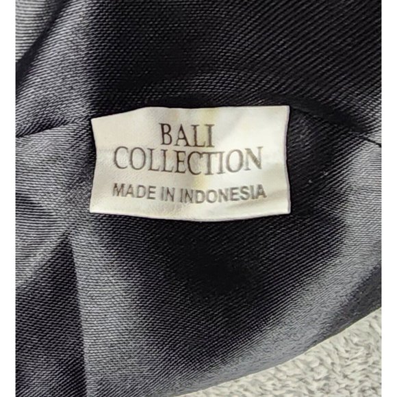 Bali Collection Purse Womens Yellow Hippie Boho Floral Sequined Wooden Handle - Picture 7 of 8